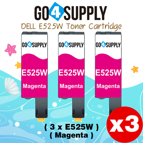 Compatible Dell 593-BBJV E525W E525 525w Magenta to use for E525w Wireless Color Printers