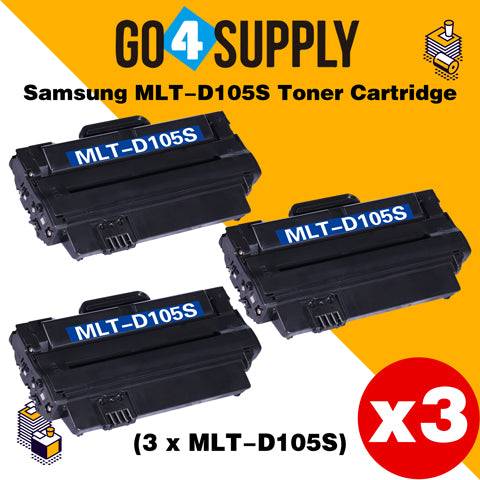 Compatible 105S D105S MLT-D105S Toner Cartridge Replacement for Samsung ML-1916K/ 1915K/ 1910K / 2525K/ 2580NK/ 2540/ 2525/ 2525W, SCX-4600/ 4623F, SF-650/ 650P, CF-650/ 650F,  SCX-4610K/ 4605K/ 1600K/ 4623K/ 4623FK/ 4623FN