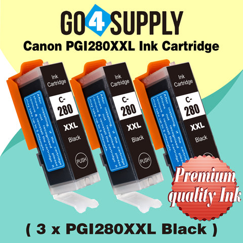 Compatible Large Black Canon PGI280 PGI280XXL PGI-280XXL Ink Cartridge PGI280XL PGI-280XL Used for PIXMA TS702/TR7520/TR8520/TR8620/TS6120/TS6220/TS6320/TS8120/TS8220/TS8320/TS9120/TS9520/TS9521C Printers