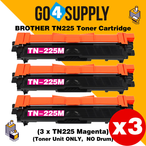Compatible Magenta Brother TN225 TN-225 Toner Unit Used for Brother HL-3140CW/ HL-3142CW/ HL-3150CDW/ HL-3152CDW/ HL-3170CDW/ HL-3172CDW/ MFC-9130CW/ MFC-9140CDN/ MFC-9330CDW/ MFC-9340CDW; DCP-9020CDW Printer
