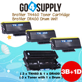 Compatible Combo Set (Drum + Toner) TN460 TN-460 Toner Cartridge with DR400 DR-400 Drum Unit Used for Brother HL1030/1230/1240/1250/1270n/1435/1440/1450; MFC1260/1270/2500/8300/9850 Printer