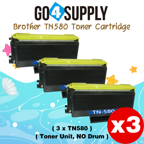 Compatible (Toner Only) Black TN-580 TN580 Toner Cartridge Used for Brother HL5240/5250DN/5250DNT/5270/5280DW; MFC8460N/8860DN; DCP8060/8065DN; HL-5340D/5350DN/5380DN/MFC-8480DN Printer