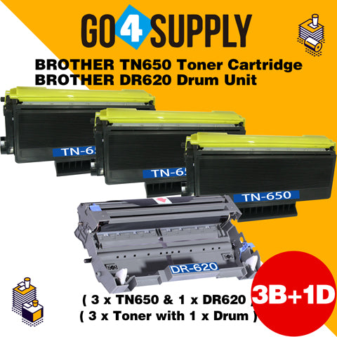Compatible Combo Brother TN650 TN-650 Toner Unit with DR620 DR-620 Drum Unit Used for BrotherHL5240/5250DN/5250DNT/5340/5350/5380/5270/5280DW  MFC8460N/8860DN; DCP8060/8065DN/MF8870/8670 Printer