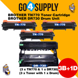 Compatible kits Combo Brother TN770 TN-770 Toner Unit with DR730 DR-730 Drum Unit Used for Brother HL-L2370DW, HL-L2370DW XL, MFC-L2750DW, MFC-L2750DW XL Printer