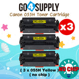 Compatible CANON (High-Yield Page) Yellow CRG055H (NO CHIP) CRG-055H Toner Cartridge Used for Canon i-SENSYS MF741Cdw; i-SENSYS MF745Cdw;  i-SENSYS MG743Cx