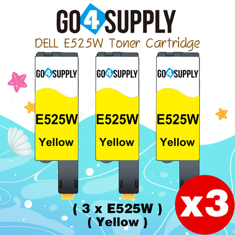 Compatible Dell 593-BBJW E525W E525 525w Yellow to use for E525w Wireless Color Printers