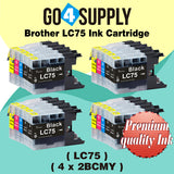 Compatible Set Combo Brother 75xl LC75 LC75XL Ink Cartridge Used for MFC-J432W/J430W/J6910DW/J6710DW/J5910DW/J6510DW/J435W/J835DW/J280W/J425W; DCP-J525N/J540N/J740N/J925N/J525W/J725DW/J925DW/J940N-B/J940N-W Printer