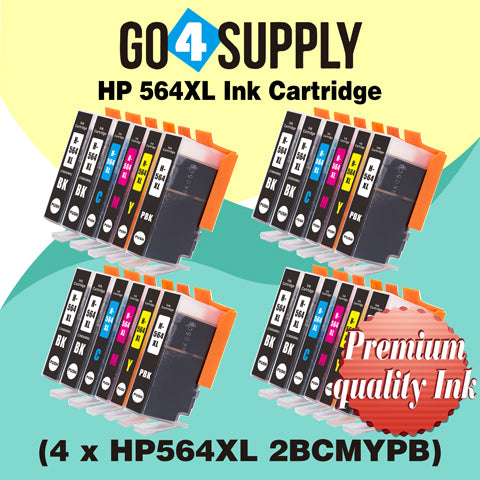 Compatible Set Combo HP 564xl Ink Cartridge Used for Photosmart D5445/D5460/D5463/D5468/C5324/C5370/C5373/C5380/C5383/C5388/C5390/C5393/C6340/C6350/C6380/C6375/7520/D7560/B8550/C6324/D5400/D7560/B110c Printer