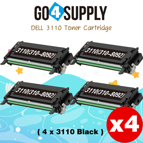 Compatible Black Dell 3110 Toner Cartridge Replacement for 310-8092 Used for Dell 3110cn, 3115cn, 3110, 3115 Print