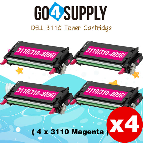 Compatible Magenta Dell 3110 Toner Cartridge Replacement for 310-8096 Used for Dell 3110cn, 3115cn, 3110, 3115 Print