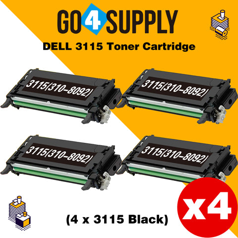 Compatible Black Dell 3115 Toner Cartridge Replacement for 310-8092 Used for Dell 3110cn, 3115cn, 3110, 3115 Print