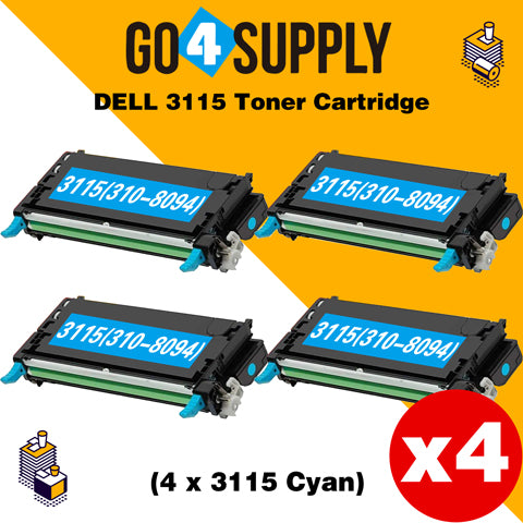 Compatible Cyan Dell 3115 Toner Cartridge Replacement for 310-8094 Used for Dell 3110cn, 3115cn, 3110, 3115 Print