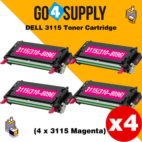 Compatible Magenta Dell 3115 Toner Cartridge Replacement for 310-8096 Used for Dell 3110cn, 3115cn, 3110, 3115 Print