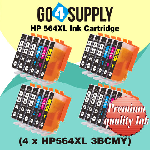 Compatible Set Combo HP 564xl Ink Cartridge Used for Photosmart Plus B209a/ B210a/B210b/B210c/B210d/B210e/Officejet 4610/4620 Printer