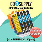 Compatible Cyan HP 564xl Ink Cartridge Used for Photosmart D5445/D5460/D5463/D5468/C5324/C5370/C5373/C5380/C5383/C5388/C5390/C5393/C6340/C6350/C6380/C6375/B8550/C6324/D5400/D7560 Printer