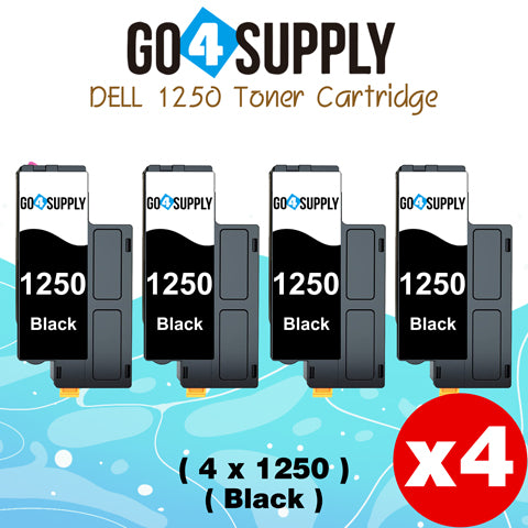 Compatible Black Dell 1250/810WH Toner Cartridge Replacement for Dell 331-0778 Used for 1250c 1350cnw 1355cn 1355cnw C1760nw C1765nf Printer