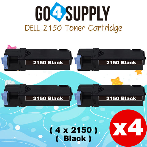 Compatible Dell 2150 Black 331-0719 Toner Cartridge Replacement for 2150cn 2150cdn 2155cn 2155cdn 2155 Printer