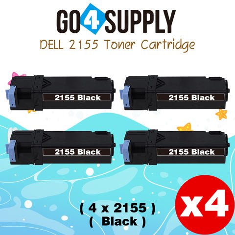 Compatible Dell 2155 Black Toner Cartridge Replacement for 2150cn 2150cdn 2155cn 2155cdn Printer