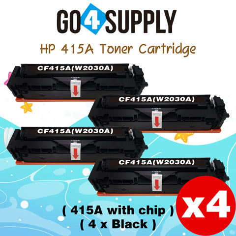Compatible HP Black W2030A CF415A (WITH CHIP) Toner Cartridge Used for Color LaserJet Pro M454dn/M454dw; MFP M479dw/M479fdn/M479fdw/M454nw; Enterprise M455dn/MFP M480f; Color LaserJet Managed E45028