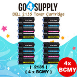 Compatible Dell 2135 set combo 330-1389 Black 330-1390 Cyan 330-1391 Yellow 330-1392 Magenta Toner Cartridge Replacement for 2135CN 2130CN Laser Printer