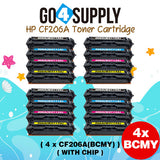 Compatible HP Set Combo (BCMY, WITH CHIP) CF206A W2110A W2111A W2112A W2113A 206A Toner Cartridge Replacement for HP Color LaserJet Pro MFP M283fdw/M283fdn; M255dw/M255nw