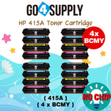 Compatible HP Set Combo W2030A W2031A W2032A W2033A CF415A (BCMY, NO CHIP) Toner Cartridge Used for Color LaserJet Pro M454dn/M454dw; MFP M479dw/M479fdn/M479fdw/M454nw; Enterprise M455dn/MFP M480f; Color LaserJet Managed E45028