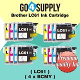 Compatible Set Combo Brother 61xl LC61 LC61XL Ink Cartridge Used for DCP-145C/163C/165C/185C/195C/197C/365CN/375CW/385C/395CN/585CW/6690CN/6690CW; DCP-J125/J140W/J315W/J515W/J715W Printer