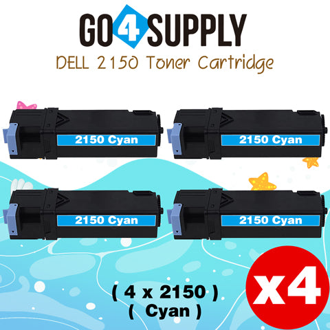 Compatible Dell 2150 Cyan 331-0716 Toner Cartridge Replacement for 2150cn 2150cdn 2155cn 2155cdn 2155 Printer