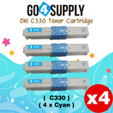 Compatible Oki Type C17 C330 (Cyan) Toner Cartridge to use for C330DN C530DN MC361 MC362W MC561 MC562W MFP MC352DN Printers