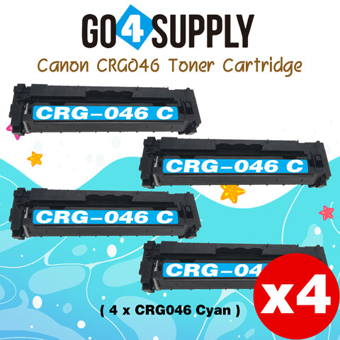 Compatible (Standard-Yield) Cyan CANON CRG046 CRG-046 Toner Cartridge Used for Color imageCLASS LBP654Cdw/MF735Cdw/MF731Cdw/MF733Cdw; Color i-SENSYS LBP654Cx/653Cdw/MF732Cdw/734Cdw/735Cx; Satera MF731Cdw/LBP654C/LBP652C/LBP651C/MF735Cdw/MF733Cdw