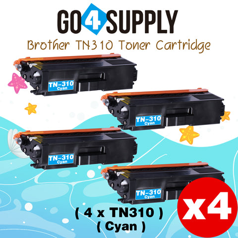 Compatible Brother Cyan TN-310 TN310 Toner Cartridge Used for Brother HL-4140CN HL-4150CDN HL-4570CDWT HL-4570CDW Printers