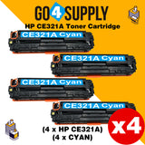 Compatible HP Cyan CE321A Toner Cartridge Used for HP LaserJet CP1521/1522/1523/1525n; Pro CP1525/1526/1527/1528nw; Pro CM1411/1412/1413/1415fn; Pro CM1415/1416/1417/1418fnw Printer