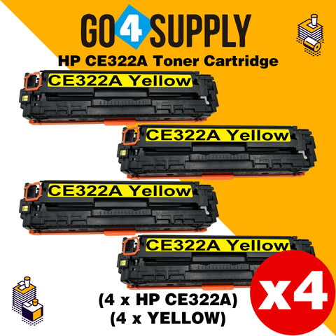Compatible HP Yellow CE322A Toner Cartridge Used for HP LaserJet CP1521/1522/1523/1525n; Pro CP1525/1526/1527/1528nw; Pro CM1411/1412/1413/1415fn; Pro CM1415/1416/1417/1418fnw Printer
