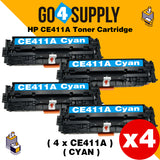 Compatible Cyan HP 411 CE411A 411A Toner Cartridge Used for HP Laserjet Enterprise 300 color M351/ MFP M375nw; 400 color M451nw/M451dn/M451dw/ MFP M475dn/M475dw Printer