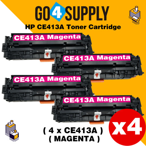 Compatible Magenta HP 413 CE413A 413A Toner Cartridge Used for HP Laserjet Enterprise 300 color M351/ MFP M375nw; 400 color M451nw/M451dn/M451dw/ MFP M475dn/M475dw Printer