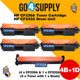 Compatible Kits Combo HP 230A CF230A 30A Toner Unit with 232A CF232A 32A Drum Unit Used for HP LaserJet Pro M203dn/203dw; MFP M227fdw/227sdn Printer