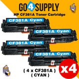 Compatible Cyan HP 381 CF381A 381A Toner Cartridge Used for HP Color laserJet Pro M476dn MFP/M476dw MFP/M476dnw MFP Printer