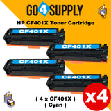 Compatible Cyan HP 201X CF401X Toner Cartridge Used for HP Color LaserJet Pro M252dn/252n; Color LaserJet Pro MFP M277dw/277n; Color LaserJet Pro MFP M274n Printers