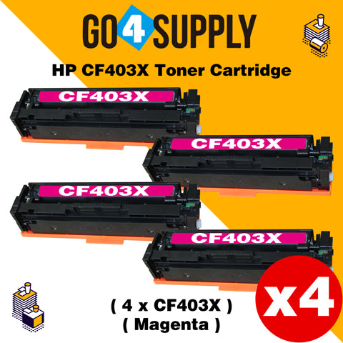 Compatible Yellow HP 201X CF403X Toner Cartridge Used for HP Color LaserJet Pro M252dn/252n; Color LaserJet Pro MFP M277dw/277n; Color LaserJet Pro MFP M274n Printers