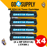 Compatible Cyan HP 411A CF411A Toner Cartridge Used for Color LaserJet Pro M452dw/452dn/452nw, Color LaserJet Pro MFPM477fnw/M477fdn/M477fdw, Color LaserJet Pro MFP M377dw Printers