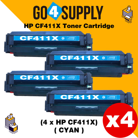 Compatible Cyan HP 411X CF411X Toner Cartridge Used for Color LaserJet Pro M452dw/452dn/452nw, Color LaserJet Pro MFPM477fnw/M477fdn/M477fdw, Color LaserJet Pro MFP M377dw Printers