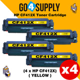 Compatible Yellow HP 412X CF412X Toner Cartridge Used for Color LaserJet Pro M452dw/452dn/452nw, Color LaserJet Pro MFPM477fnw/M477fdn/M477fdw, Color LaserJet Pro MFP M377dw Printers