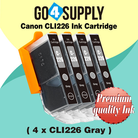 Compatible Included Grey Combo Canon 225/226 PGI225xl CLI226xl PGI-225xl CLI-226xl Ink Cartridge Used for Canon PIXMA MG7720, PIXMA TS8020/9020 Printers