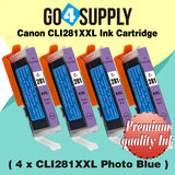Compatible (WITHOUT Large Black) Included Photo Blue 5-Color Combo (BCMY+PB) Canon CLI281 CLI281XXL CLI-281XXL Ink Cartridge CLI281XL CLI-281XL Used for PIXMA TS8120/TS8220/TS8320/TS9120 Printers
