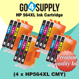 Compatible 3-Color Combo HP 564xl Ink Cartridge Used for Photosmart 5510/5511/5512/5514/5515/5520/5522/5525/6510/6512/6515/6520/7510/7515/7520/B109a/B109n/B110a/B110c Printer