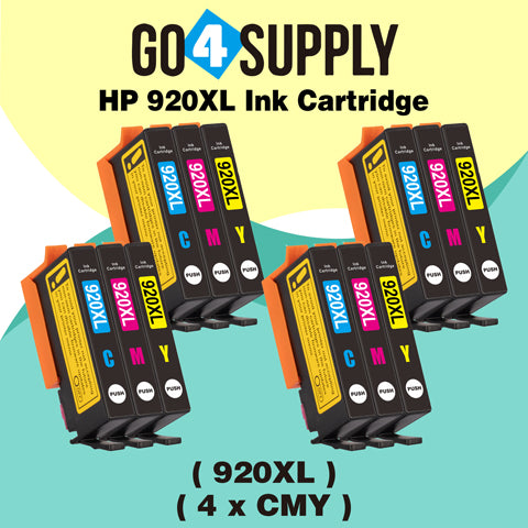 Compatible Set HP 920xl (BCMY) Ink Cartridge Used for HP Officejet 6000 /6500 /6500 Wireless/6500A /7000/7500/7500A Printers