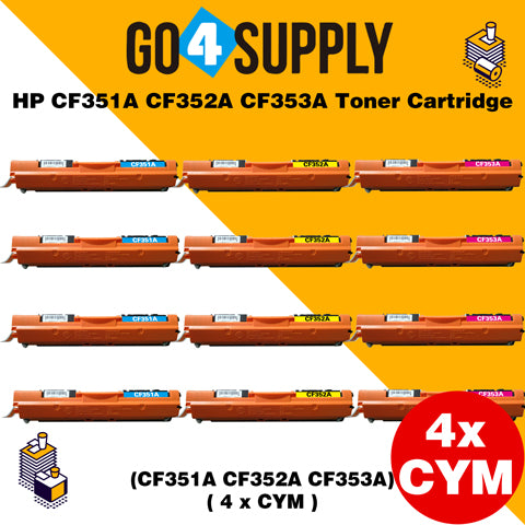 Compatible Color Set HP CF351A CF352A CF353A Toner Cartridge Used for HP Laserjet Pro M176/m176fn/M177/177FW Printer