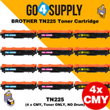 Compatible 3-Color Combo Brother TN225 TN-225 Toner Unit Used for Brother HL-3140CW/ HL-3142CW/ HL-3150CDW/ HL-3152CDW/ HL-3170CDW/ HL-3172CDW/ MFC-9130CW/ MFC-9140CDN/ MFC-9330CDW/ MFC-9340CDW; DCP-9020CDW Printer