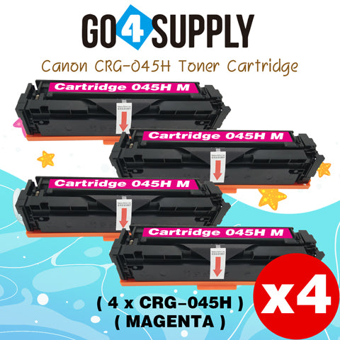 Compatible (High-Yield Page) CANON Magenta CRG-045H CRG045H Toner Cartridge Used for Canon Color imageCLASS MF634Cdw/LBP612Cdw/MF632Cdw; i-SENSYS MF631Cn/633Cdw/635Cx/LBP611Cn/613Cdw