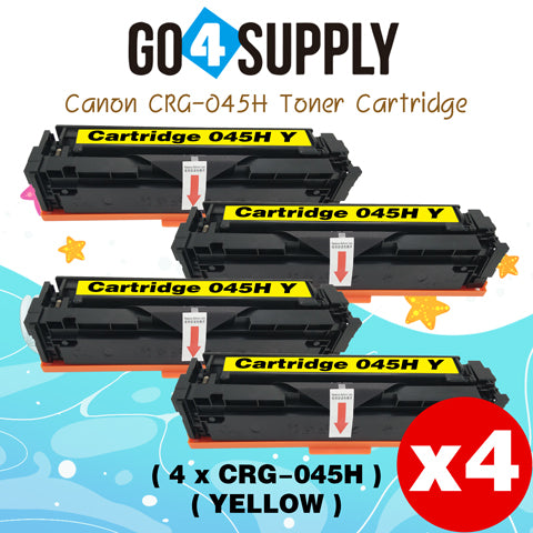 Compatible (High-Yield Page) CANON Yellow CRG-045H CRG045H Toner Cartridge Used for Canon Color imageCLASS MF634Cdw/LBP612Cdw/MF632Cdw; i-SENSYS MF631Cn/633Cdw/635Cx/LBP611Cn/613Cdw
